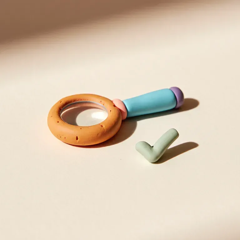 Validate — handcrafted clay illustration
